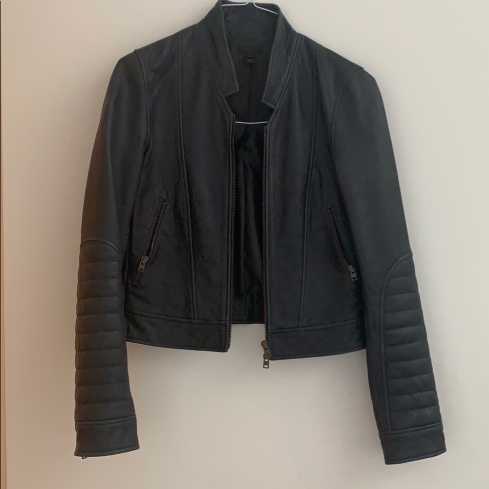 Jcrew Moto Jacket - dark navy / charcoal